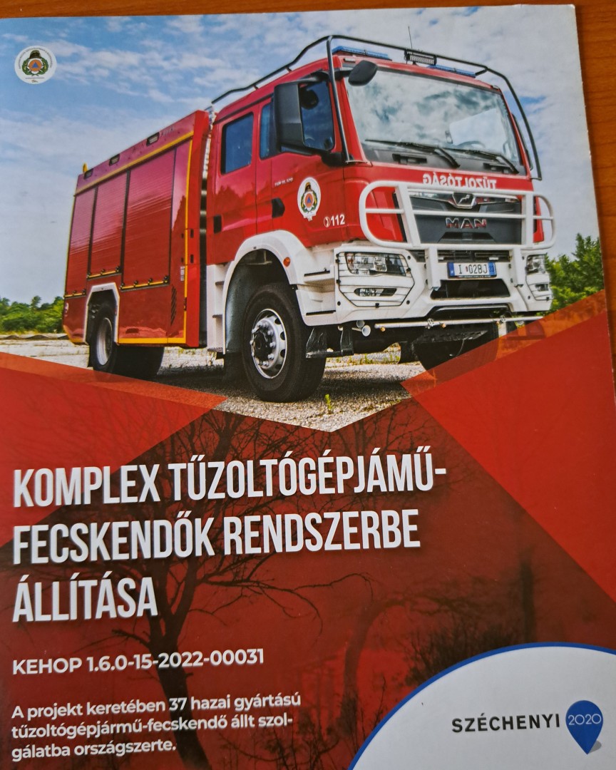 Új tűzoltógépjárművel bővült a katasztrófavédelmi őrs állománya