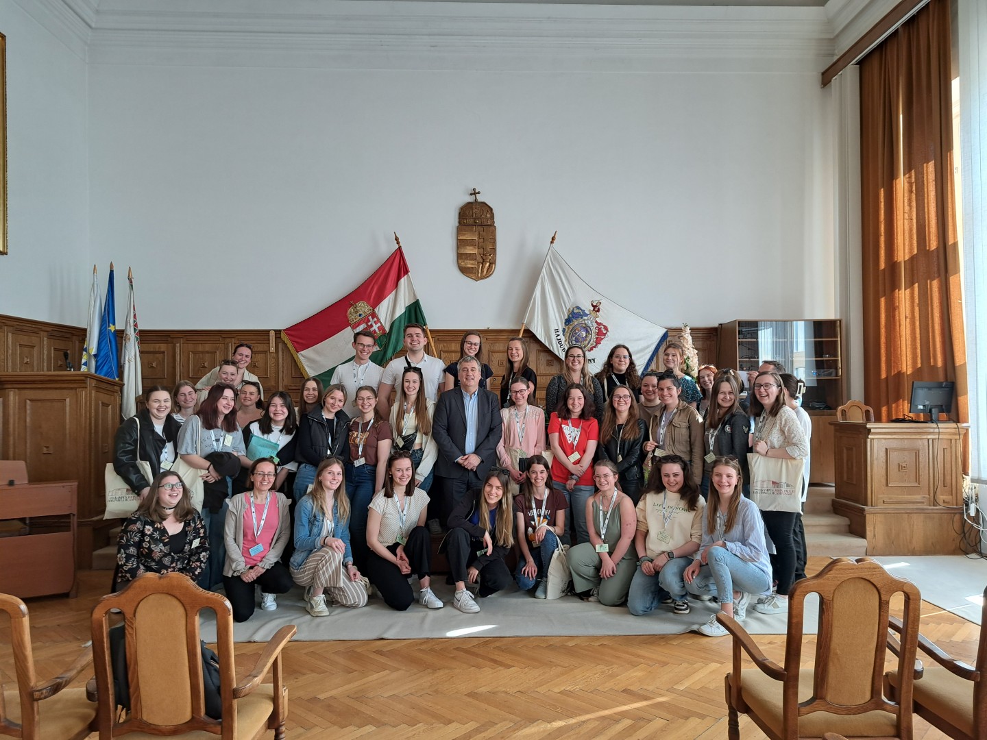 Osztrák és lengyel diákokat fogadott Kiss Attila polgármester