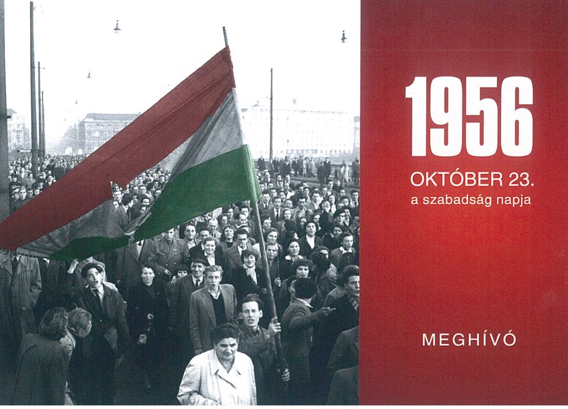 Meghívó az 1956-os forradalom és szabadságharc emlékünnepére